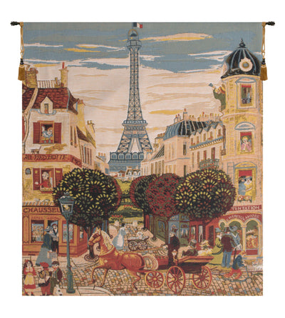 Eiffel Tower European Wall Tapestry