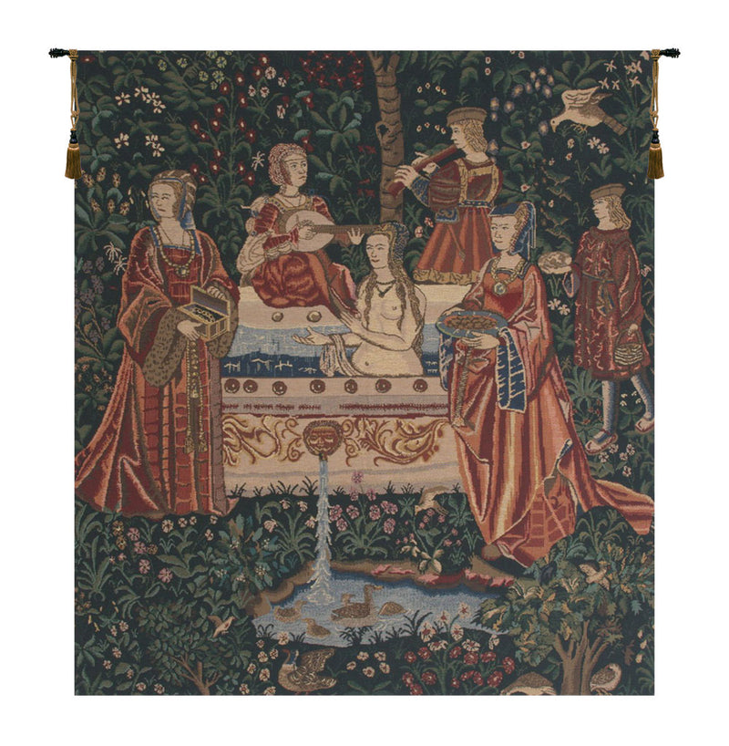 Lady in the Bath Wall Tapestry