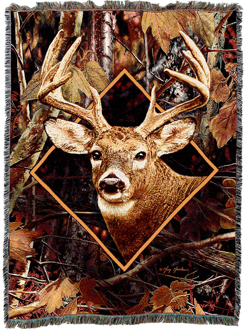 Deer in Camo Throw