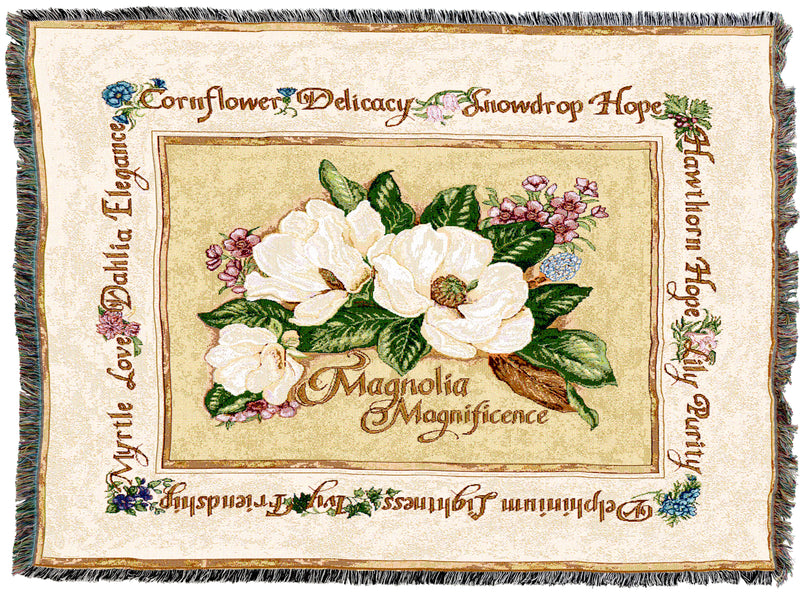 Magnolia Magnificence Throw