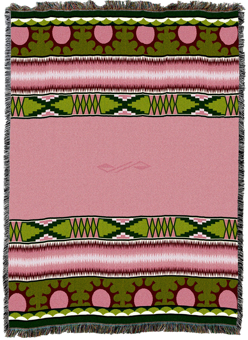 Concho Springs Rose Tapestry Throw