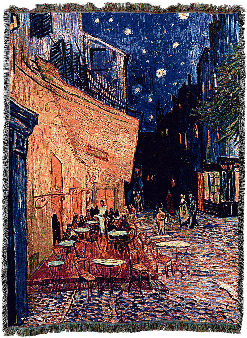 Cafe Terrace at Night Throw