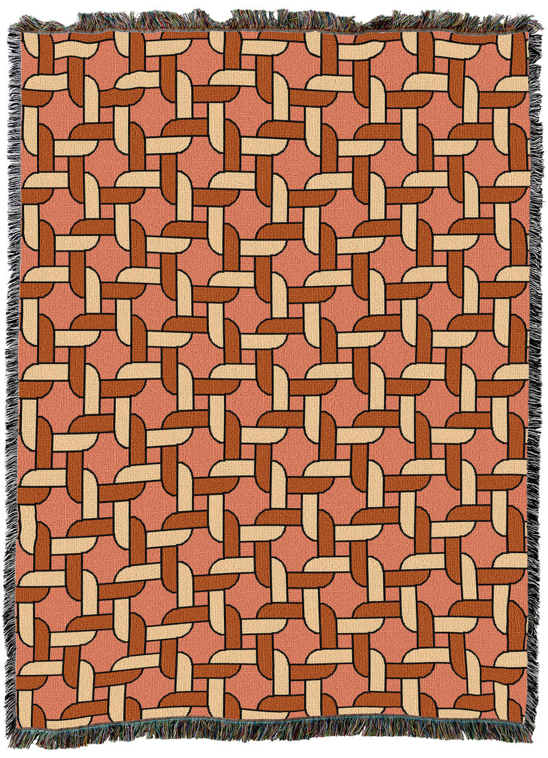 Knots Peach 54X70 Throw