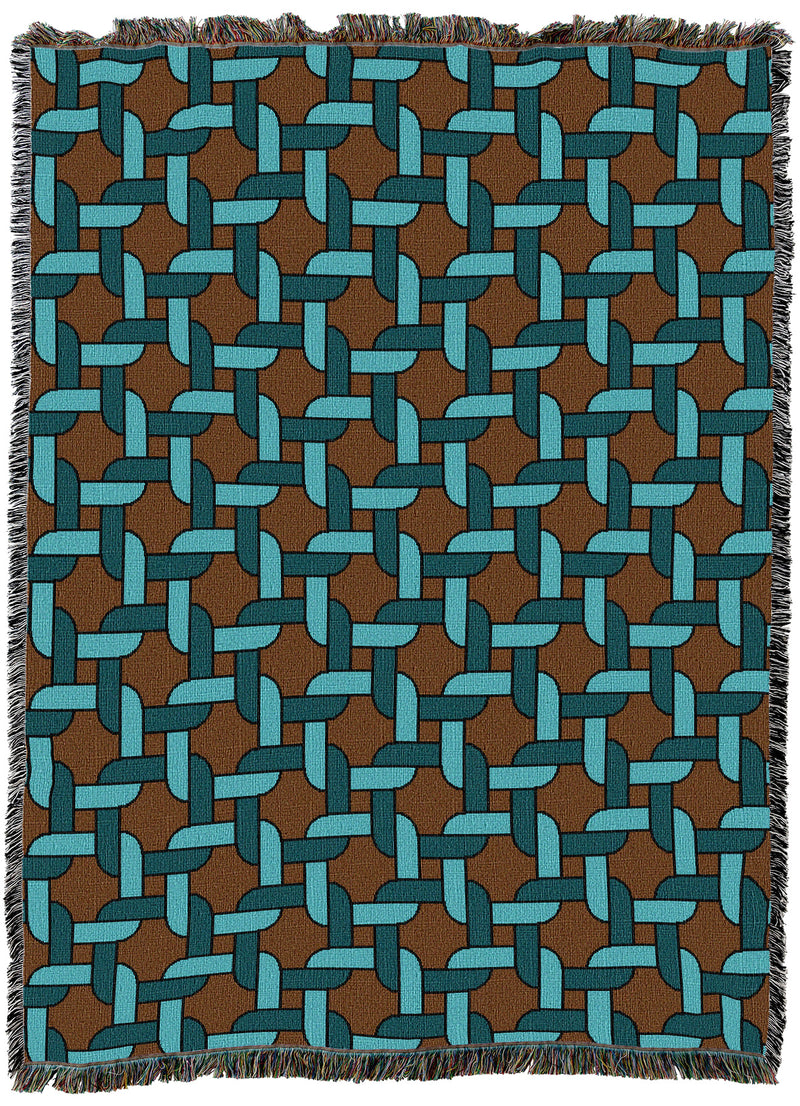 Knots Teal 54X70 Throw