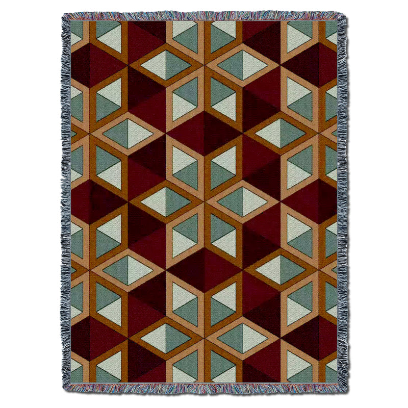 Quilt Red Throw