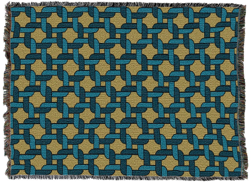 Knots Blue 60x50 Throw