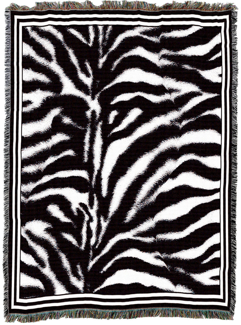 Zebra Skin Throw