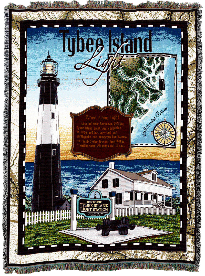 Tybee Island Lighthouse Throw