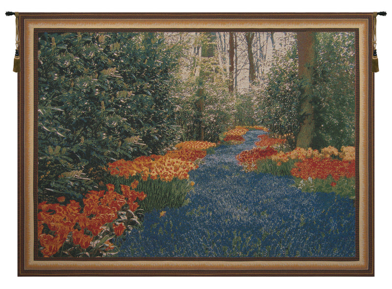 Keukenhof Blue Wall Tapestry