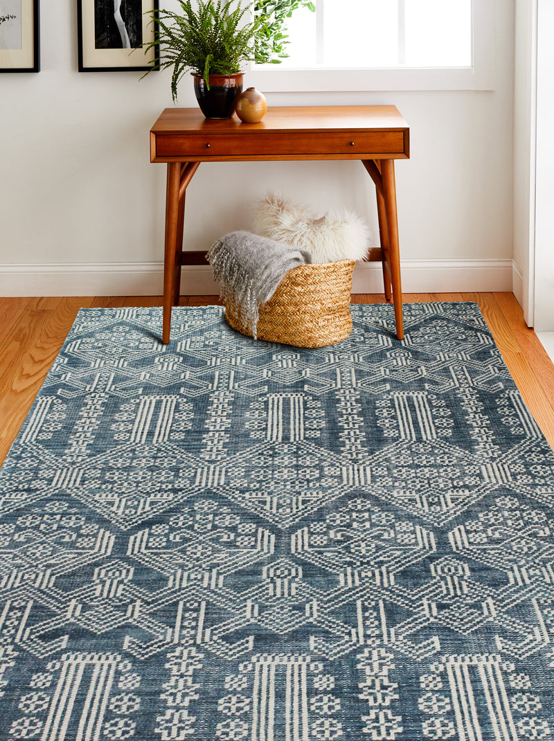 Artifact Area Rug, Azure