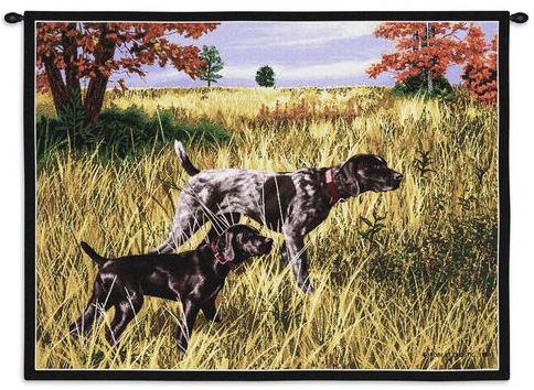 Now We Wait Dog Wall Tapestry