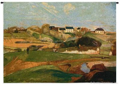 Paul Gauguin Landscape at Le Pouldu Wall Tapestry