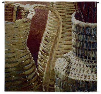 Woven Baskets Wall Tapestry