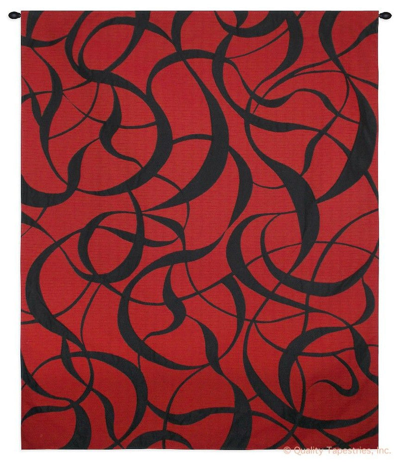Twists and Turns Fireball Wall Tapestry