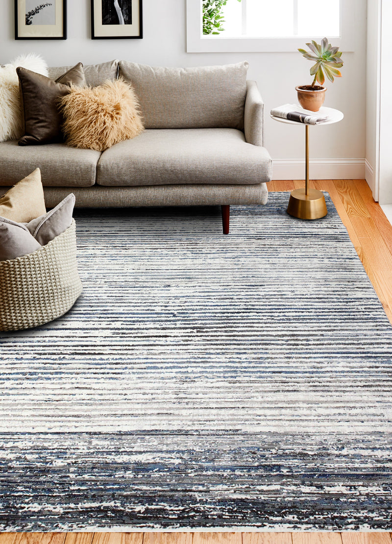 Cambridge Area Rug, Ivory Blue