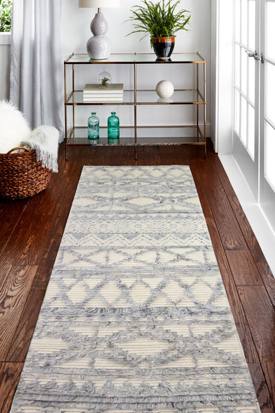 Marrakesh Area Rug, Ivory Blue