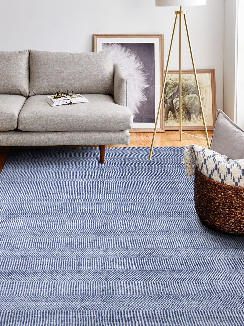 Matrix Area Rug, Blue