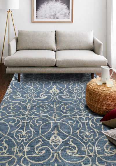 Greenwich Area Rug, Azure