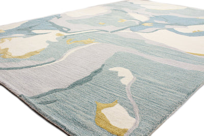 Greenwich Area Rug, Ivory Aqua