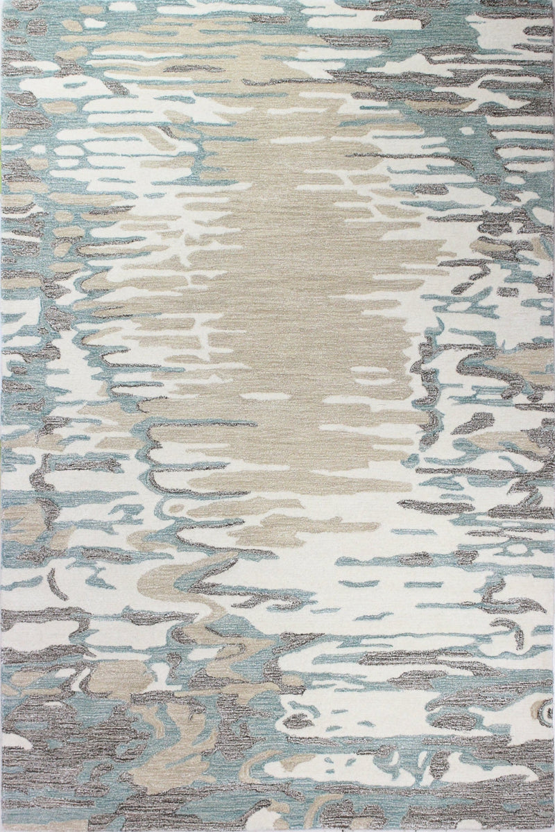 Greenwich Area Rug, Ivory Aqua