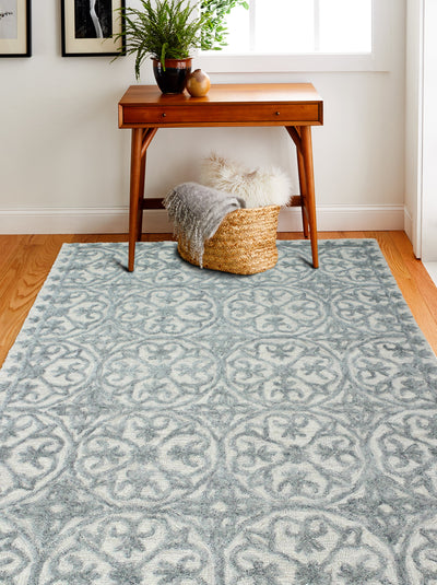 Verona Area Rug, Ivory Slate