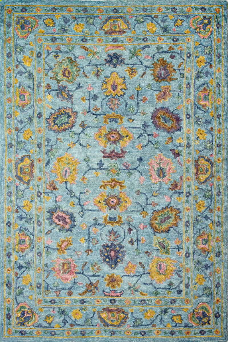 Valencia Area Rug, Light Blue