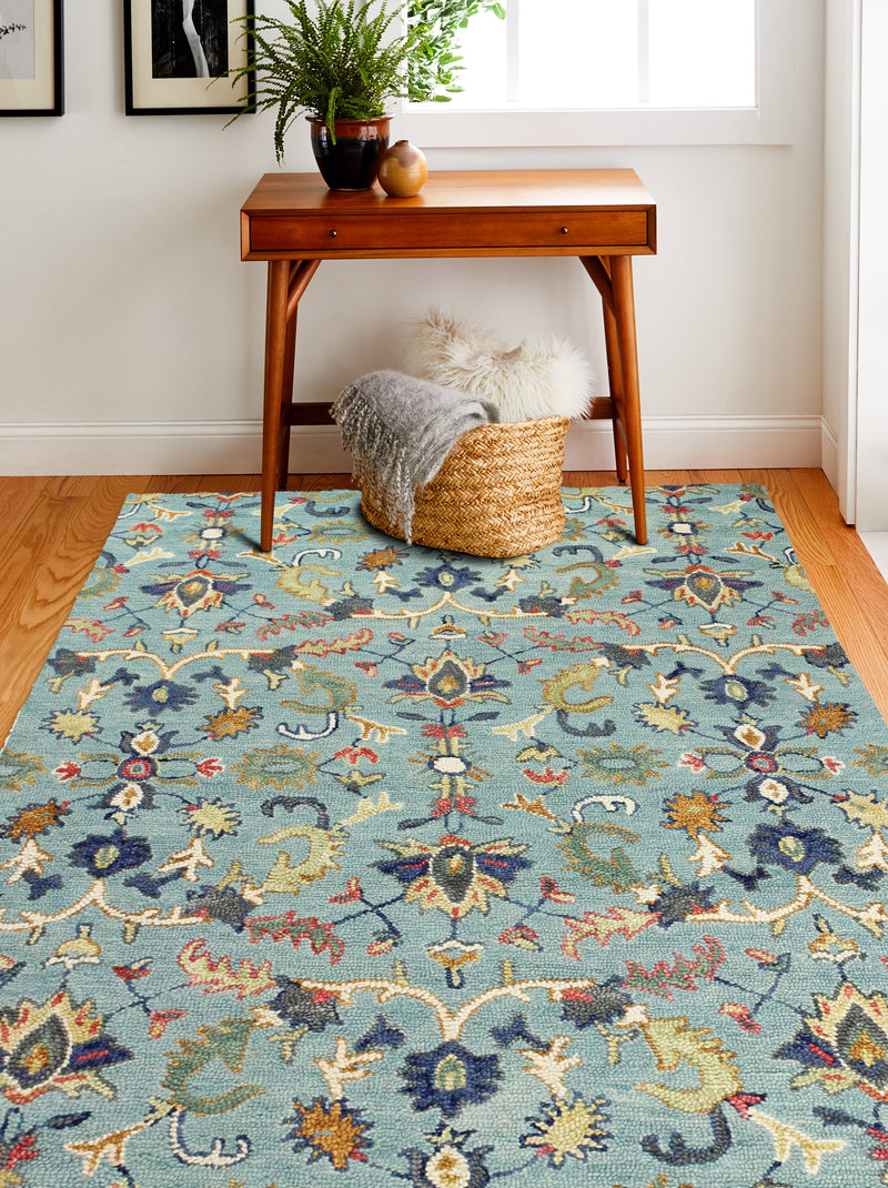 Valencia Area Rug, Teal