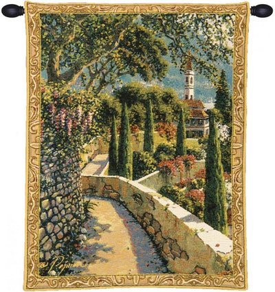 Lake Como Varenna Vista Mini Belgian Wall Tapestry