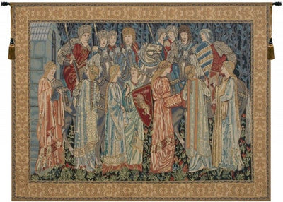 Knights Departure Belgian Wall Tapestry