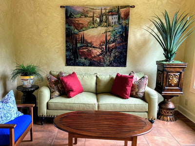 Tuscan Morning Light Wall Tapestry